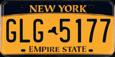 NY license plate GLG5177
