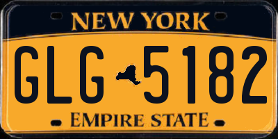 NY license plate GLG5182