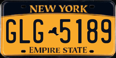 NY license plate GLG5189