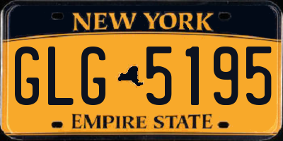 NY license plate GLG5195