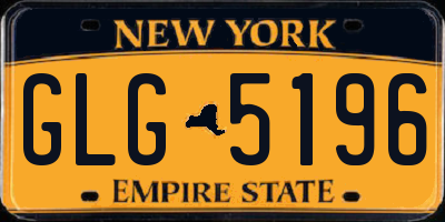 NY license plate GLG5196