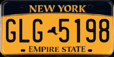 NY license plate GLG5198