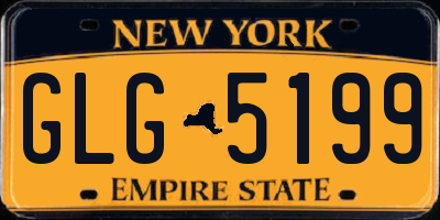 NY license plate GLG5199