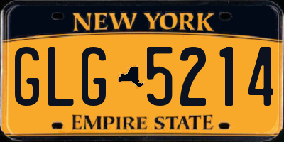 NY license plate GLG5214