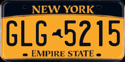 NY license plate GLG5215