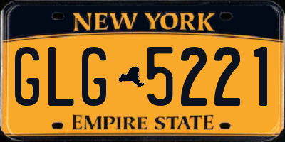 NY license plate GLG5221