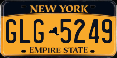 NY license plate GLG5249