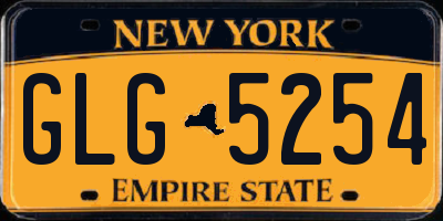 NY license plate GLG5254