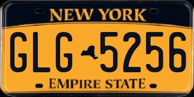 NY license plate GLG5256