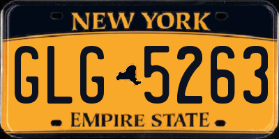 NY license plate GLG5263