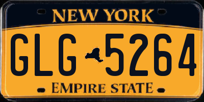 NY license plate GLG5264