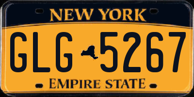 NY license plate GLG5267