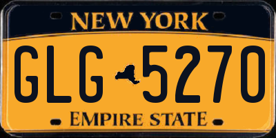 NY license plate GLG5270