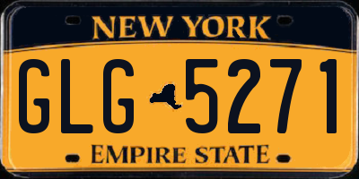 NY license plate GLG5271
