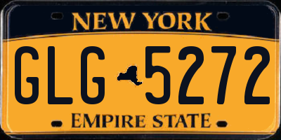 NY license plate GLG5272