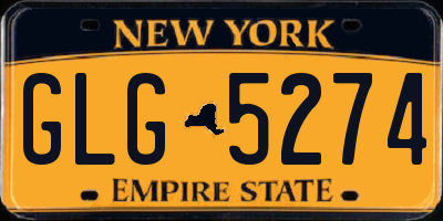 NY license plate GLG5274