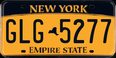 NY license plate GLG5277