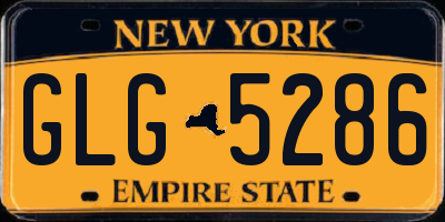 NY license plate GLG5286