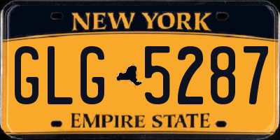 NY license plate GLG5287