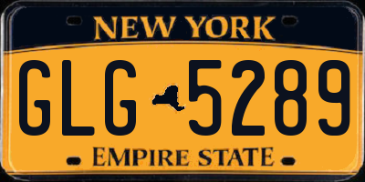 NY license plate GLG5289