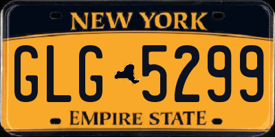 NY license plate GLG5299