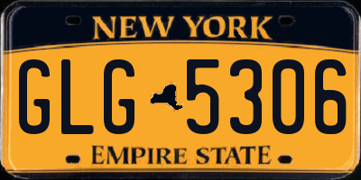 NY license plate GLG5306