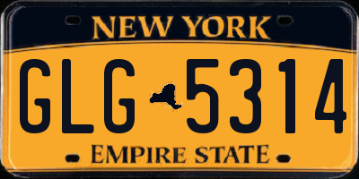 NY license plate GLG5314