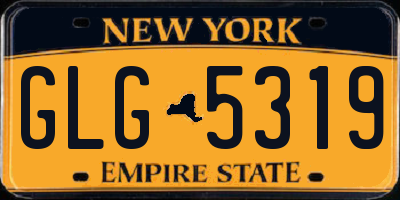 NY license plate GLG5319
