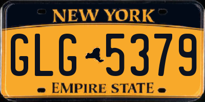 NY license plate GLG5379