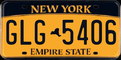 NY license plate GLG5406