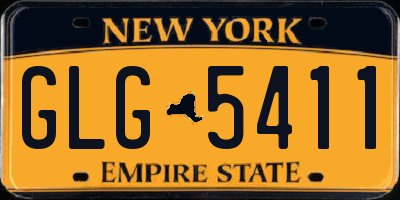 NY license plate GLG5411