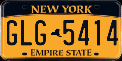 NY license plate GLG5414