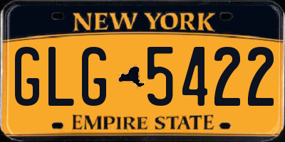 NY license plate GLG5422