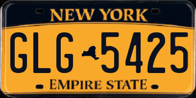 NY license plate GLG5425