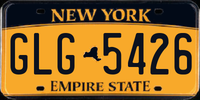 NY license plate GLG5426