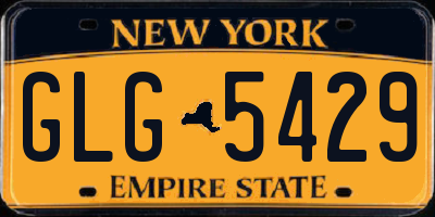 NY license plate GLG5429
