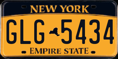 NY license plate GLG5434