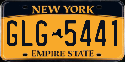NY license plate GLG5441