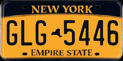 NY license plate GLG5446