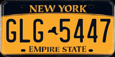 NY license plate GLG5447