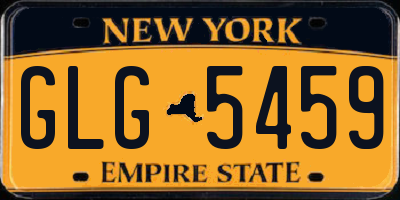NY license plate GLG5459