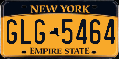 NY license plate GLG5464
