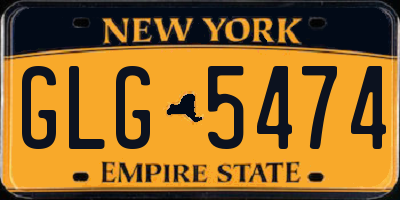 NY license plate GLG5474