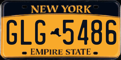 NY license plate GLG5486