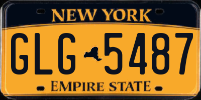 NY license plate GLG5487