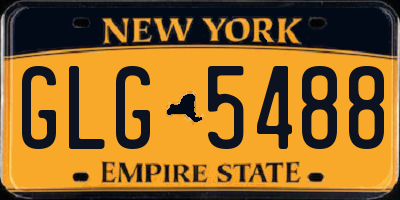NY license plate GLG5488