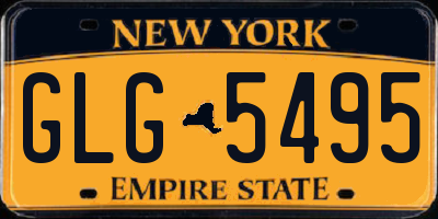 NY license plate GLG5495