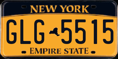 NY license plate GLG5515