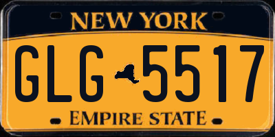NY license plate GLG5517