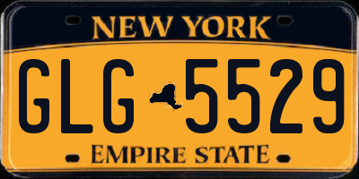 NY license plate GLG5529